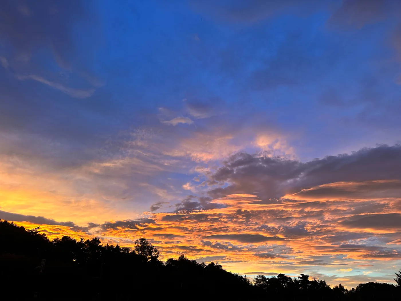 富士見高原の夕焼け