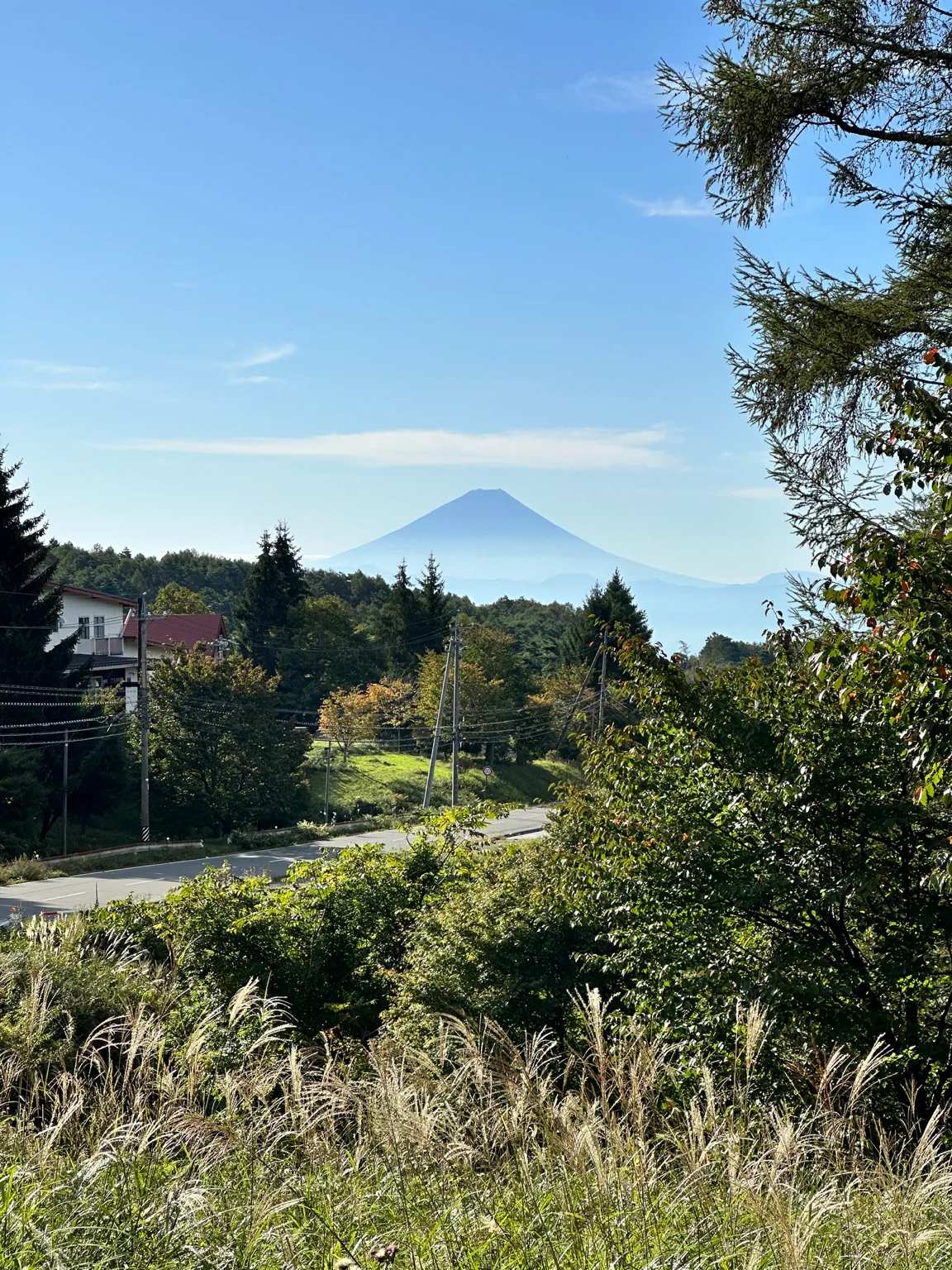 富士見高原から見た富士山