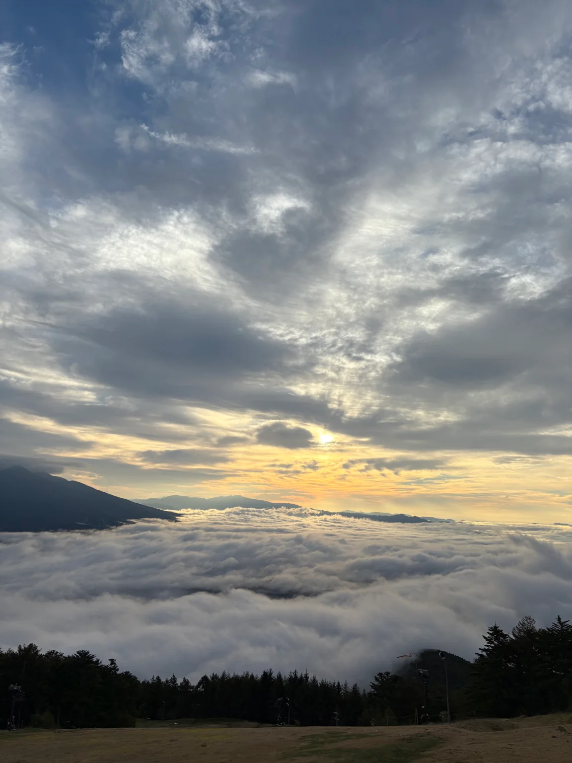 富士見パノラマリゾートから見た雲海(9月末から11月上旬)