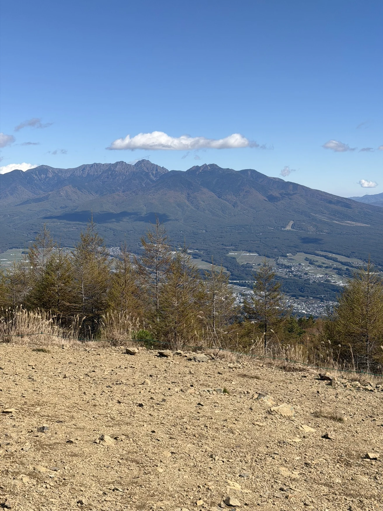 入笠山山頂から望む八ヶ岳